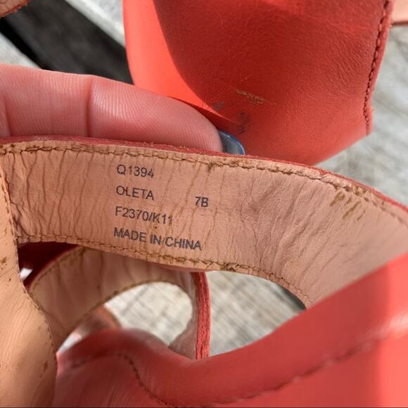 Coach Oleta coral strappy gladiator sandals - Picture 6 of 7